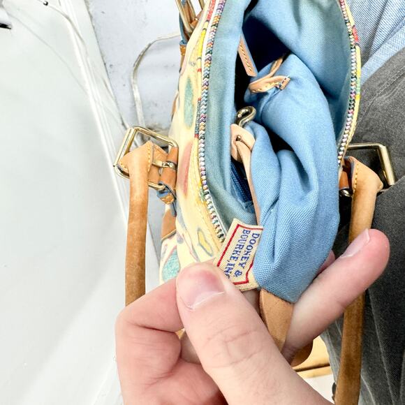 Dooney & Bourke Colorful Heart Shoulder Bag with Tan Accents - Picture 7 of 7